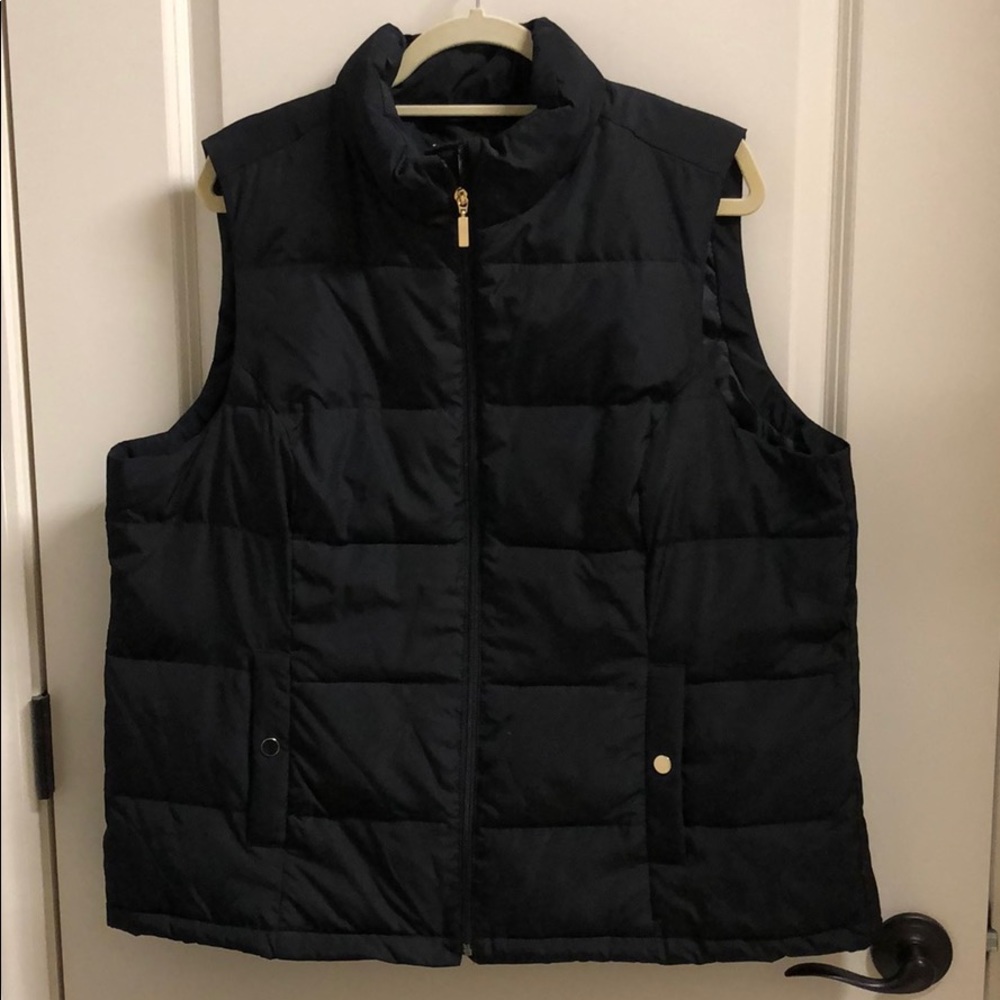 Charter Club Black Puffy Vest